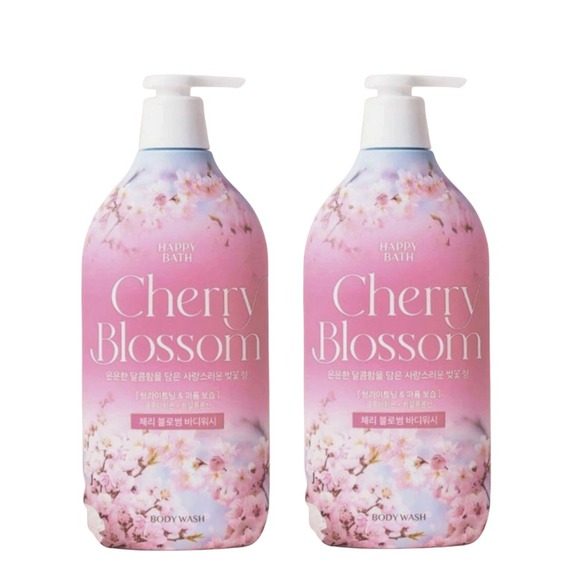 2-Pack Happy Bath ~ Cherry Blossom Hydrating Body Wash 31.74 fl oz